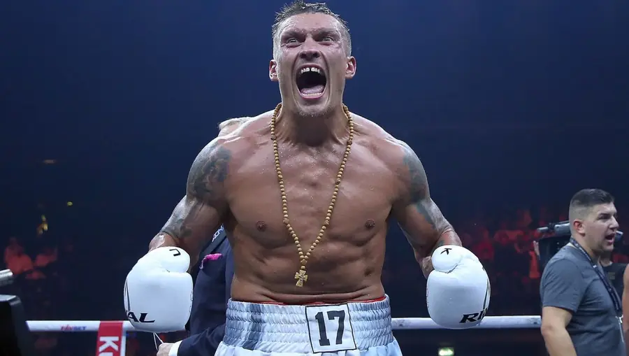 Oleksandr Usyk — WBC Heavyweight Champion, victory celebration