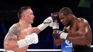 Oleksandr Usyk — WBC Heavyweight Champion in action against Daniel Dubois